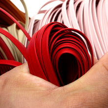 Load image into Gallery viewer, Flat Cord 5mm Genuine leather - 1m, leather cord, bracelet items