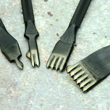 Load image into Gallery viewer, Seiwa Pro Diamond Stitching Chisels, Leather Stitching Prong Chisel Set, Chisels-Leather Craft Pricking Iron Tool MLT-P0000DDA