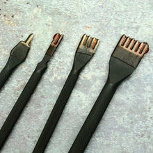 Load image into Gallery viewer, Seiwa Pro Euro Diamond Stitching Chisels, Leather Stitching Prong Chisel Set, Chisels-Leather Craft Pricking Iron Tool MLT-P0000DFB