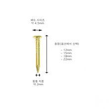 Load image into Gallery viewer, 50pcs or 500pcs Solid Brass Tack Nails, MLT-P0000DFK