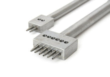 Load image into Gallery viewer, Round punch Chisels (4,6mm), Leather Stitching Prong Chisel Set, 2/6 Chisels-Leather Craft Pricking Iron Tool MLT-P0000CAB