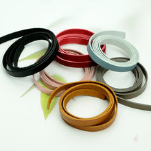 Load image into Gallery viewer, Flat leather strap leather strap 1 meter natural cowhide bag necklace mask strap key ring leather craft