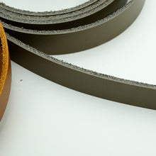 Load image into Gallery viewer, Flat leather strap leather strap 1 meter natural cowhide bag necklace mask strap key ring leather craft
