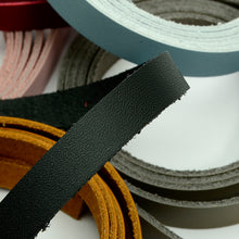 Load image into Gallery viewer, Flat leather strap leather strap 1 meter natural cowhide bag necklace mask strap key ring leather craft