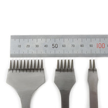 Load image into Gallery viewer, Leather Stitching Prong Chisel Set, 2/5/10 Stitching Chisels (3.4mm~3.8mm), Leather Craft Pricking Iron Tool MLT-P0000CAI
