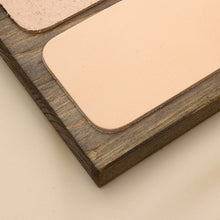 Load image into Gallery viewer, Duel Face Wood Strop, Double Sided Sharpening Block, blade Polishing DIY Tools, Handmade Leather Craft tools MLT-P0000DMC