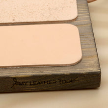 Load image into Gallery viewer, Duel Face Wood Strop, Double Sided Sharpening Block, blade Polishing DIY Tools, Handmade Leather Craft tools MLT-P0000DMC