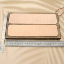 Load image into Gallery viewer, Duel Face Wood Strop, Double Sided Sharpening Block, blade Polishing DIY Tools, Handmade Leather Craft tools MLT-P0000DMC