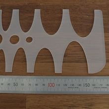 Load image into Gallery viewer, Belt End Shape Templet. 1 in 1Ruler, Round Ruler tool, use drawing tools,Leather craft tools MLT-P0000CBC