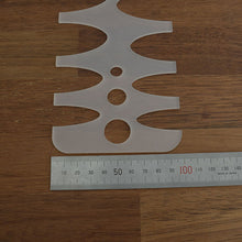 Load image into Gallery viewer, Belt End Shape Templet. 1 in 1Ruler, Round Ruler tool, use drawing tools,Leather craft tools MLT-P0000CBC