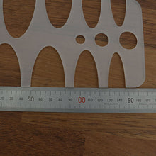 Load image into Gallery viewer, Belt End Shape Templet. 1 in 1Ruler, Round Ruler tool, use drawing tools,Leather craft tools MLT-P0000CBC