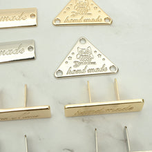 Load image into Gallery viewer, Hand Made logo decoration, 5ea 1set, making charm, Leather craft tool MLT-P0000DNN