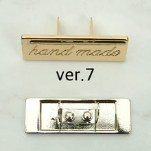 Load image into Gallery viewer, Hand Made logo decoration, 5ea 1set, making charm, Leather craft tool MLT-P0000DNN