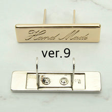 Load image into Gallery viewer, Hand Made logo decoration, 5ea 1set, making charm, Leather craft tool MLT-P0000DNN