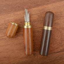 Load image into Gallery viewer, Wooden Needle Holder, wood box, Crafts Capsule Leather craft tool MLT-P0000BWP
