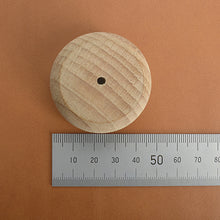Load image into Gallery viewer, Round Flat Wood Edge Slicker Burnisher Polishing DIY Woodworking Tools, Handmade Leather Craft tools MLT-P0000BUO