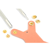 Load image into Gallery viewer, Snap Rivet Mold (setter) Set (10/13/15mm spring snaps, 13mm ring snaps) for any craft work, Leather craft tools MLT- P0000BUJ