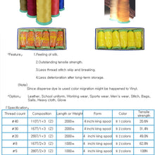 Load image into Gallery viewer, Vinymo MBT - 24 Color No.5 or 8 Threads (1,000M) Produced by ohtoito, JAPAN -MLT-P0000CGF

