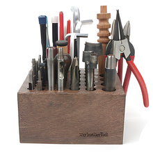 Load image into Gallery viewer, Small size Tool Rack, Wooden Design tool Organizer for your Leather Craft Tools-P0000BOC
