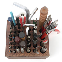 Load image into Gallery viewer, Small size Tool Rack, Wooden Design tool Organizer for your Leather Craft Tools-P0000BOC
