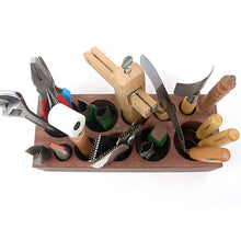 Load image into Gallery viewer, Big size Tool Rack, Wooden Design Tool Organizer for your Leather Craft Tools P0000BOB
