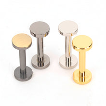 Load image into Gallery viewer, Buckles Handbag accessory dumbbell  ver.2(8mm Cap size)- shaped buckles, Leather DIY making asscessories, Leather craft tools MLT-P0000BFG
