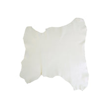 Load image into Gallery viewer, GOATSKIN Leather [White Ivory] 4~5 sq ft, Finished Goatskin Leather (NOT Cutting size,4~5 sq ft overall) Leather crafting MLT- P0000BVD
