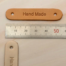 Load image into Gallery viewer, hand made Leather Label 5 pcs- DIY Material Bag Supplies label for leather crafting, MLT- P0000DPS
