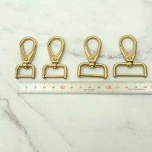 Load image into Gallery viewer, Solid Brass Swivel Clips (Screw Style, Round Ring Style) Leather craft tools MLT-P0000DRF
