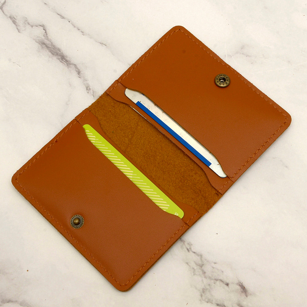 DIY Leather Double Card Case Making Kit: Korean Anti-Scratch cow real Leather P0000DSE