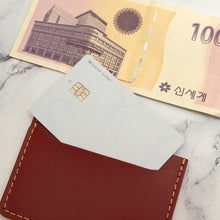 Load image into Gallery viewer, DIY Leather quick pocket card case Making Kit real Leather MLT P0000DTE
