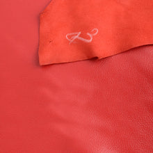 Load image into Gallery viewer, GOATSKIN Leather [RED] 4~5 sq ft, Finished Goatskin Leather (NOT Cutting size,4~5 sq ft overall) Leather crafting MLT- P0000COT
