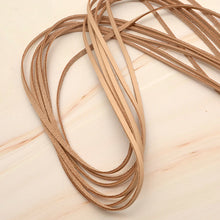 Load image into Gallery viewer, Natural beige Flat leather strap 1 meter real cowhide necklace key ring leather craft P0000DTT
