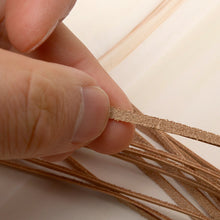 Load image into Gallery viewer, Natural beige Flat leather strap 1 meter real cowhide necklace key ring leather craft P0000DTT
