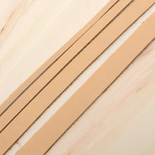 Load image into Gallery viewer, Natural beige Flat leather strap 1 meter real cowhide necklace key ring leather craft P0000DTT
