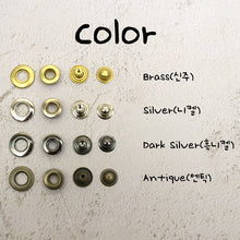 Load image into Gallery viewer, Hole Snap 18mm-10 Sets made Brass,Anti-Rust, leather craft P00000YG
