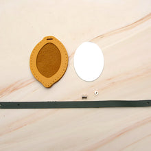Load image into Gallery viewer, DIY Lemon Mirror Making Kit Thread needle can be added Leather craft tools MLT-P0000DUI
