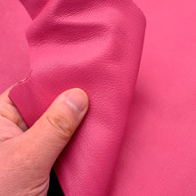 Load image into Gallery viewer, GOATSKIN Leather [Middle Pink] 4~5 sq ft, Finished Goatskin Leather (NOT Cutting size,4~5 sq ft overall)  Leather crafting MLT- P0000CYP
