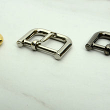Load image into Gallery viewer, Plated Metal 15 mm cylindrical buckle for strap ,Bag or wristband Making Suppliers-MLT-P0000DLR
