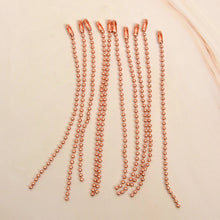 Load image into Gallery viewer, Ball Chain for Military Dog Tag 12cm 2.5mm(10 Pieces), Leather craft tools MLT- P0000DPF
