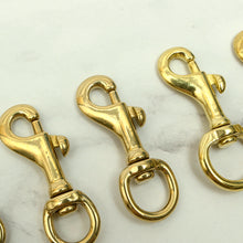Load image into Gallery viewer, Solid Brass Swivel Clips (Screw Style, Round Ring Style) Leather craft tools MLT-P0000DRF

