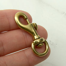 Load image into Gallery viewer, Solid Brass Swivel Clips (Screw Style, Round Ring Style) Leather craft tools MLT-P0000DRF
