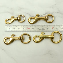 Load image into Gallery viewer, Solid Brass Swivel Clips (Screw Style, Round Ring Style) Leather craft tools MLT-P0000DRF
