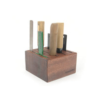 Load image into Gallery viewer, Tool Rack for knife, Wooden Design tool Organizer for your design stamps,Leather Craft Tool -MLT-P0000BRW
