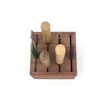 Load image into Gallery viewer, Tool Rack for knife, Wooden Design tool Organizer for your design stamps,Leather Craft Tool -MLT-P0000BRW
