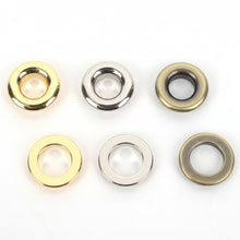 Load image into Gallery viewer, 8mm, 10mm eyelet with washer - Gold, Silver, Silver matte, Antique , Leather craft tools P0000BIV
