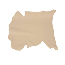 Load image into Gallery viewer, GOATSKIN Leather [Cream Beige] 4~5 sq ft, Finished Goatskin Leather (NOT Cutting size,4~5 sq ft overall) Leather crafting MLT- P0000BVE
