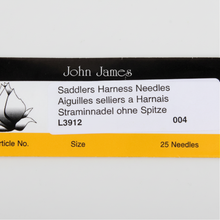 Load image into Gallery viewer, John James Saddler Needles: Leather Hand Sewing Harness Needles MLT- P00000MU
