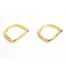 Load image into Gallery viewer, 20mm Simple D-Ring (Brass) Inside Diameter, D-Ring,  Leather craft tools MLT-P00000VA
