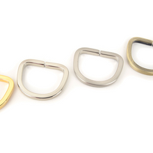 Load image into Gallery viewer, 20mm Simple D-Ring (Brass) Inside Diameter, D-Ring,  Leather craft tools MLT-P00000VA
